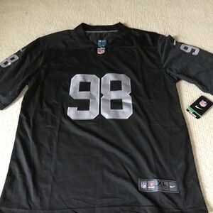 Nike Raiders Crosby 88  Black and Silver Jersey